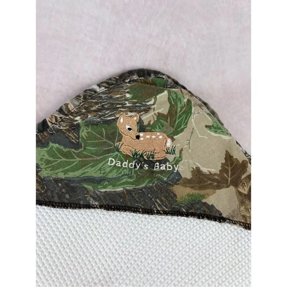Vintage 90s Camp Deer Daddy’s Little Baby Newborn Blanket Jordan Lee